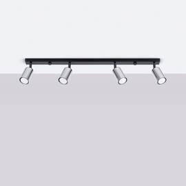 Plafond WINX 4L schwarz/chrom