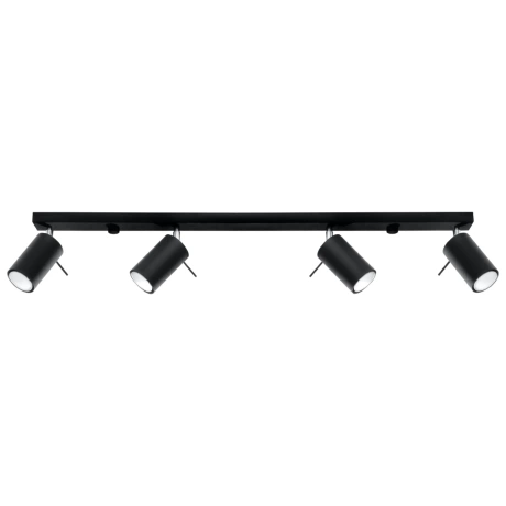 Deckenleuchte RING 4L schwarz