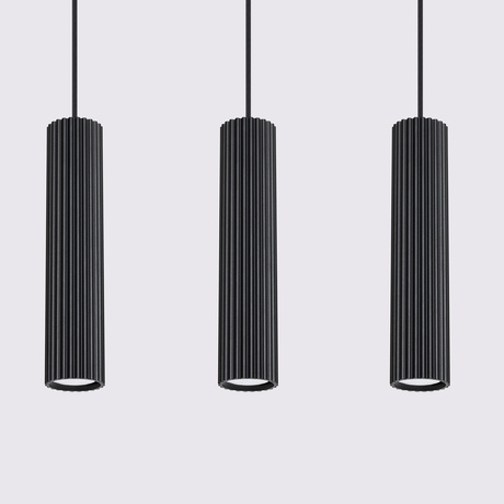 Pendelleuchte KARBON 3L schwarz