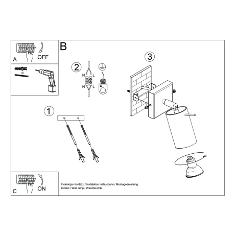 Wandleuchte RING beige