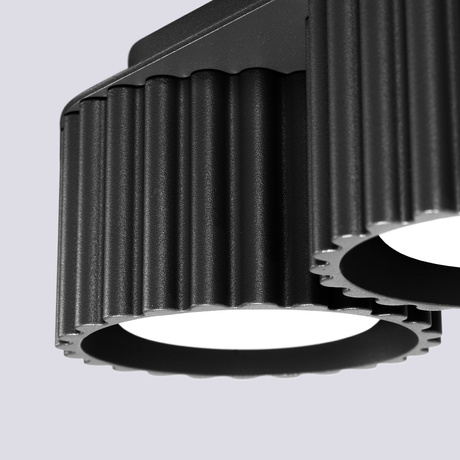 Plafond AURA 2 schwarz Gx53