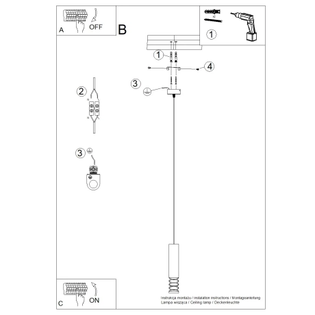 Pendelleuchte LAMI 1 weiß