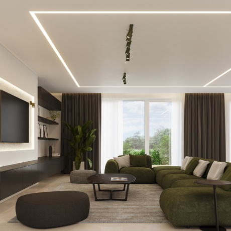 Plafond RING 3L olivgrün