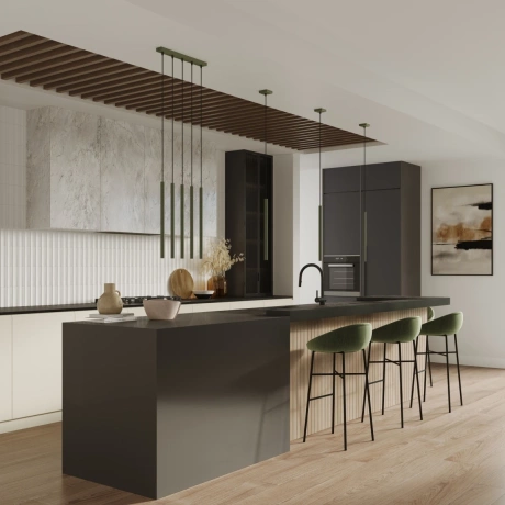 Pendelleuchte PASTELO 3 olivgrün