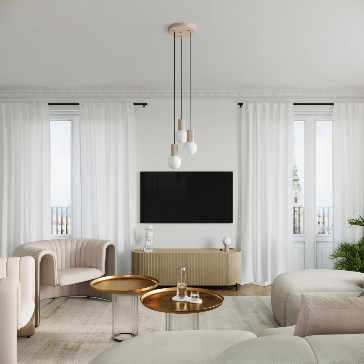 Pendelleuchte HALO 1 taupe