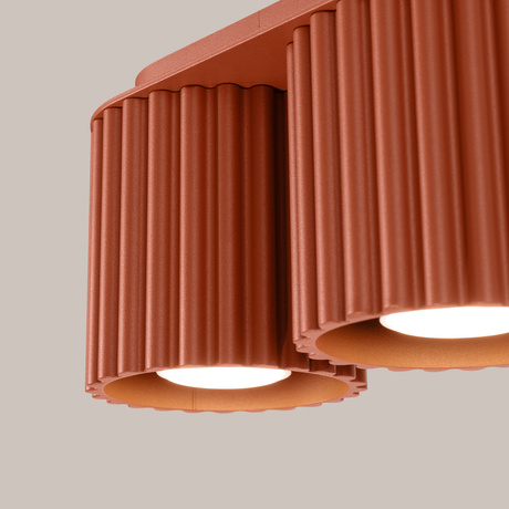 Plafond AURA 2 roter Ocker GU10