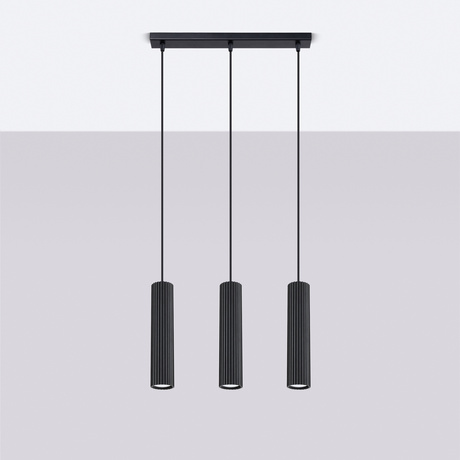 Pendelleuchte KARBON 3L schwarz