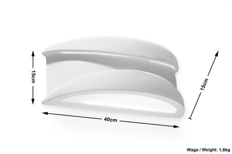 Wandleuchte Keramik APOLLO