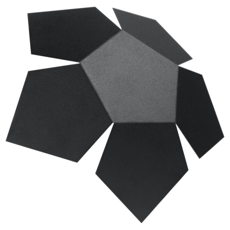 Wandleuchte PENTA schwarz