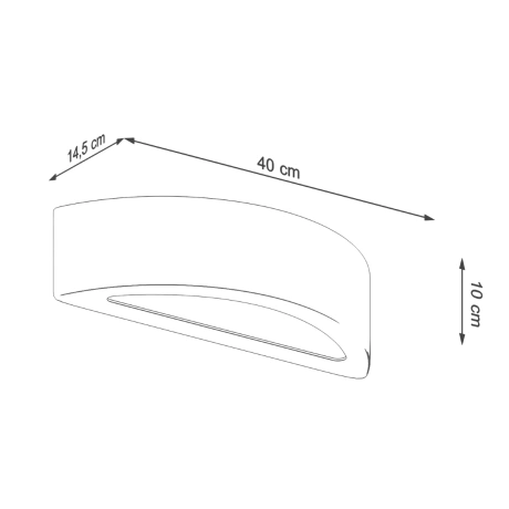 Wandleuchte ATENA Beton