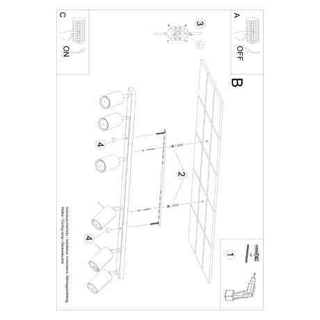 Plafond RING 6L beige