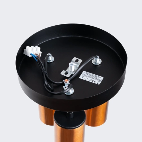 Plafond WINX 3P schwarz/kupfer