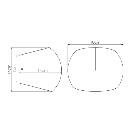 Wandleuchte GLOBE beton