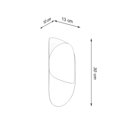 Wandleuchte TEAR weiß