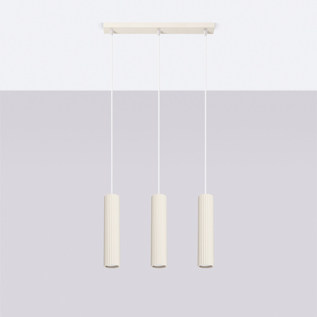Pendelleuchte KARBON 3L beige