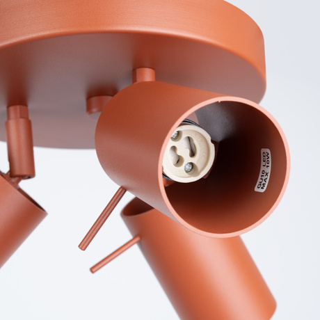 Plafond RING 3P roter Ocker