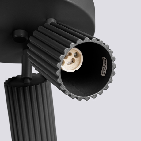 Plafond KARBON 3P schwarz