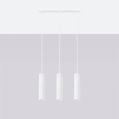 Pendelleuchte KARBON 3L weiß