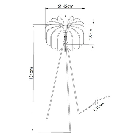 Stehleuchte MULA 45 beige