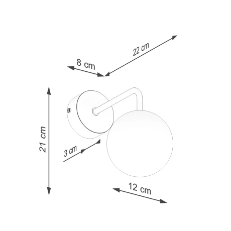 Wandlampe ASTRAL 1 weiß