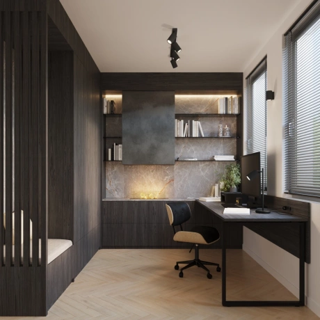 Wandleuchte KARBON 10 schwarz