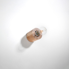 Wandleuchte SALGADO Naturholz