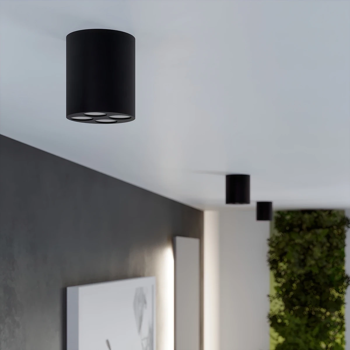 Deckenleuchted ZOE  schwarz LED