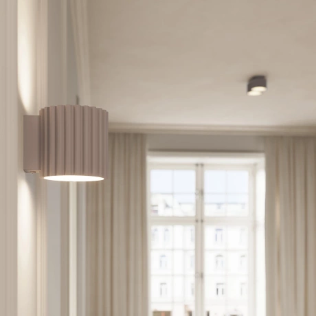 Plafond AURA 1 taupe Gx53