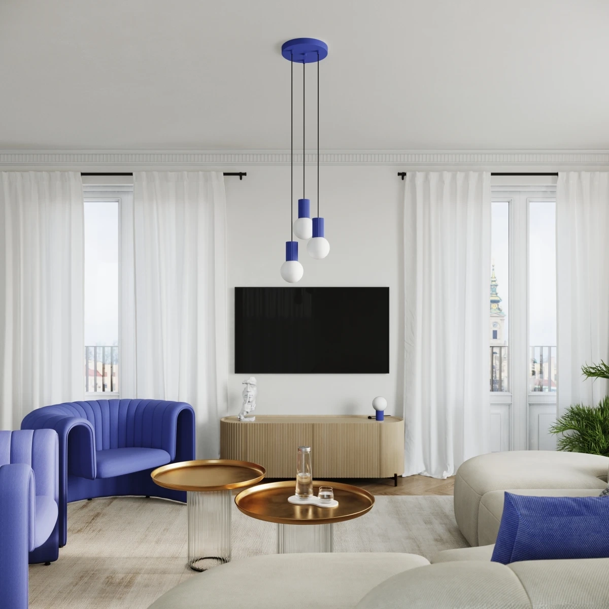 Tischlampe HALO ultramarin