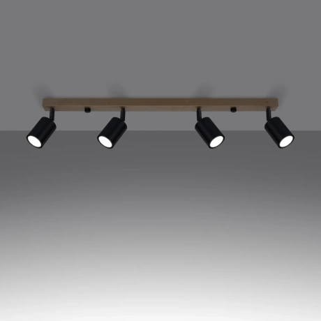 Deckenleuchte VERDO 4 schwarz