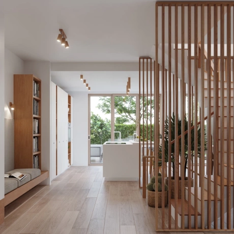 Deckenleuchte ZEKE 6 Eiche