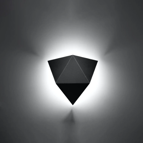 Wandleuchte SOLIDO schwarz