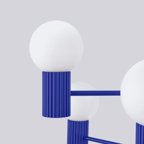 Kronleuchter HALO 6 ultramarin