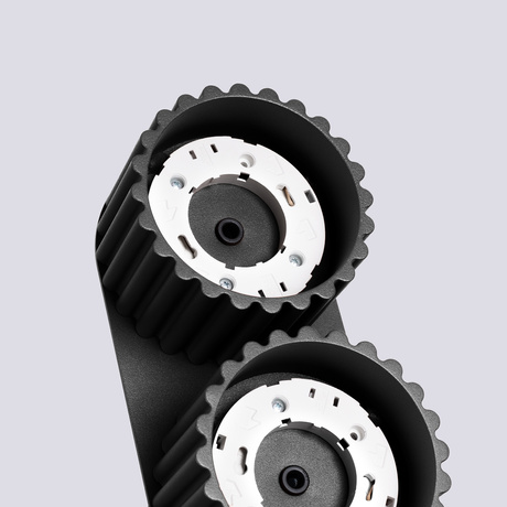 Plafond AURA 2 schwarz Gx53