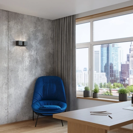 Wandleuchte QUAD 2 schwarz