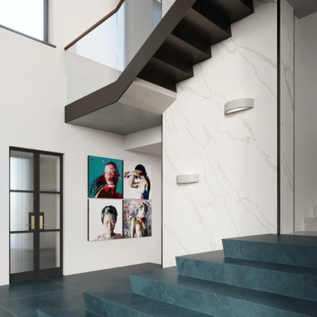 Wandleuchte Keramik ATENA grau