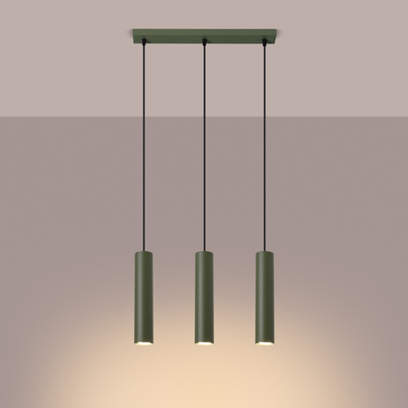 Pendelleuchte LAGOS 3L olivgrün