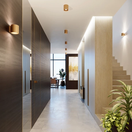 Deckenleuchte ORBIS 1 golden