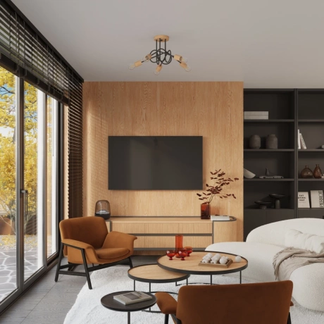 Kronleuchter EMBER 3 Schwarz