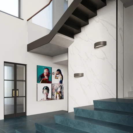 Wandleuchte Keramik ATENA schwarz