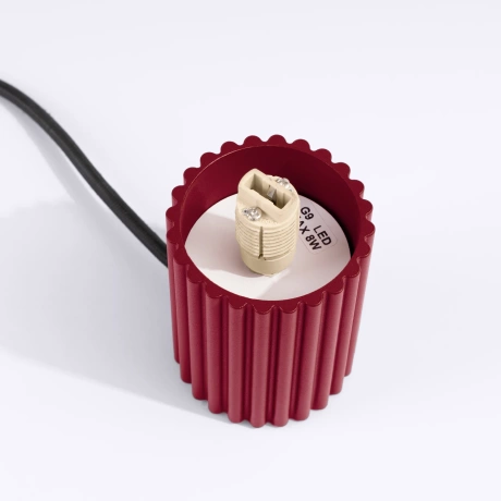 Tischlampe HALO burgunderrot