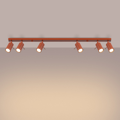 Plafond RING 6L roter Ocker