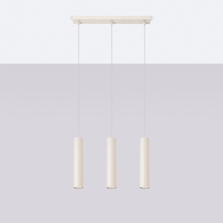 Pendelleuchte LAGOS 3L beige