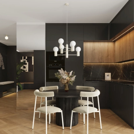 Kronleuchter HALO 6 beige