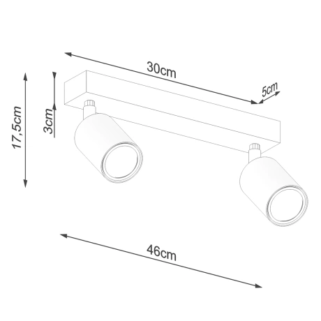 Deckenleuchte VERDO 2 weiß