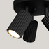 Plafond KARBON 3P schwarz