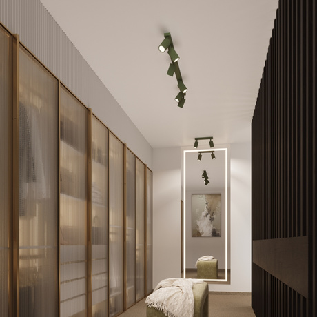 Plafond KARBON 2 olivgrün