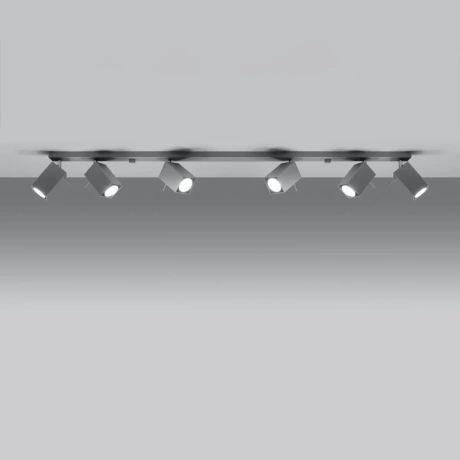 Deckenleuchte MERIDA 6L grau