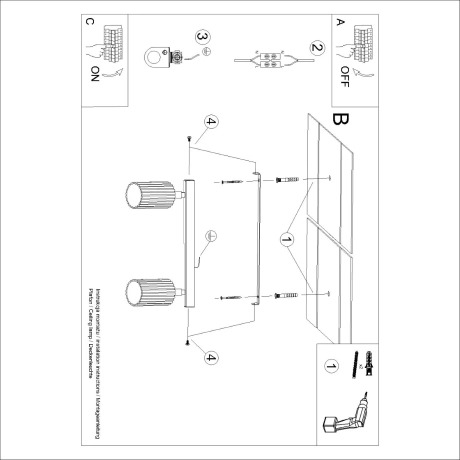 Plafond KARBON 2 roter Ocker
