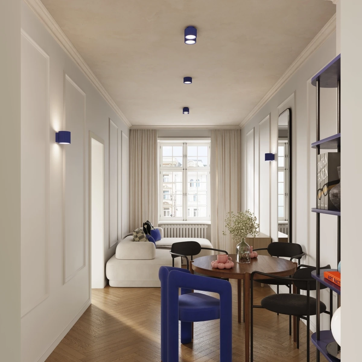 Plafond AURA 2 ultramarin Gx53